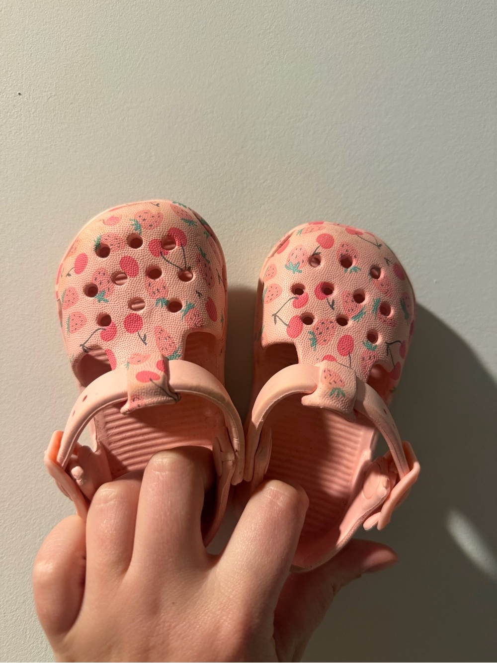 Pink Floral Kids Clog Sandals